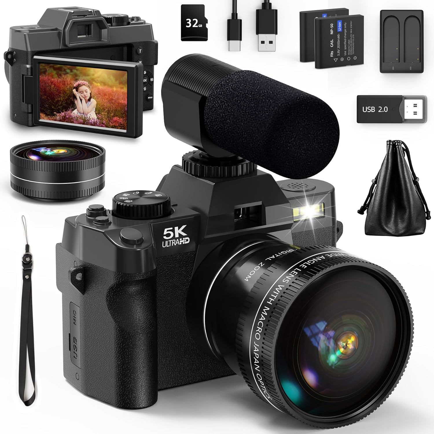 NBD 5K&48MP Digital Camera wit - Japanese Lifestyle Video avis et prix