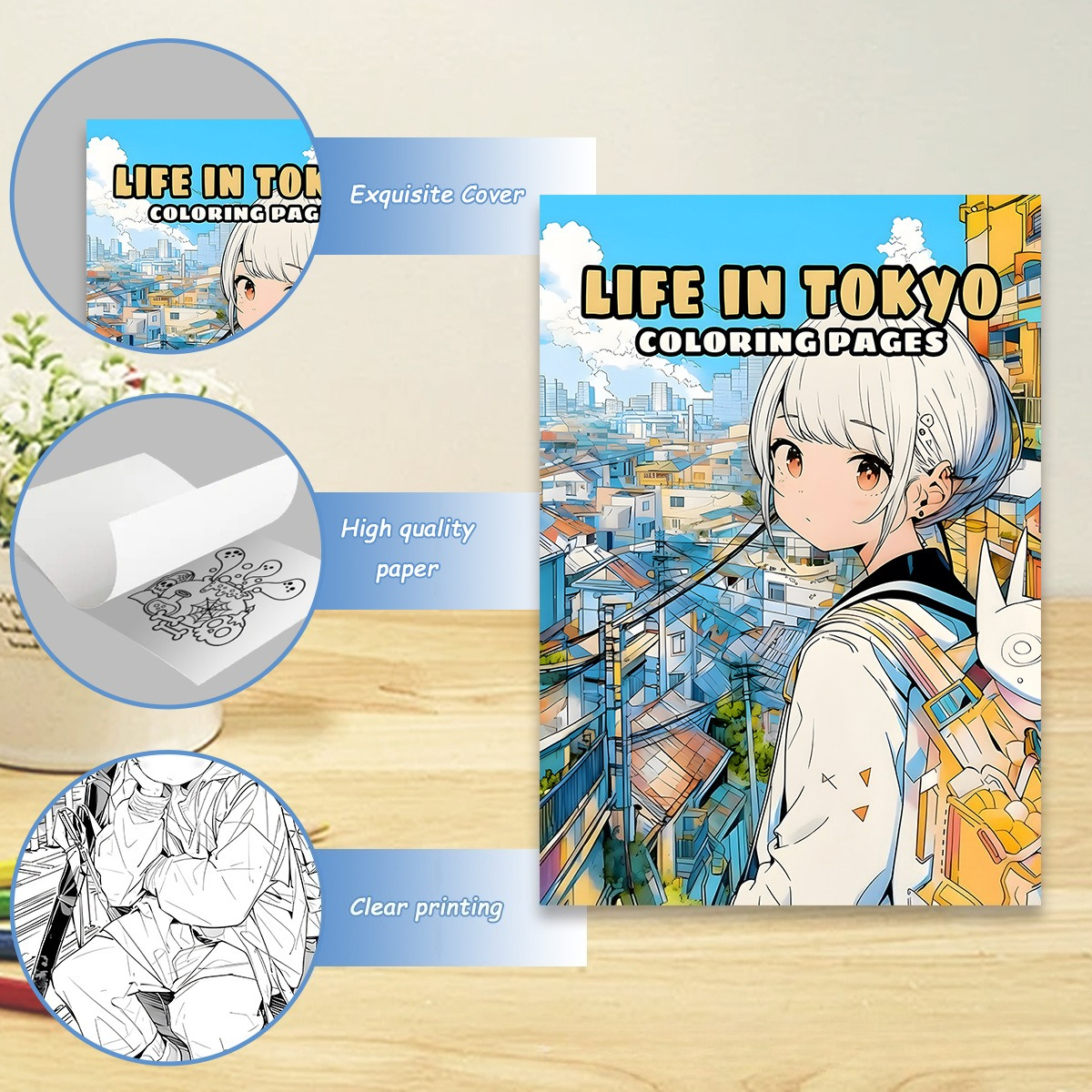 Life in Tokyo Coloring Book 24 - Japanese Lifestyle Books avis et prix