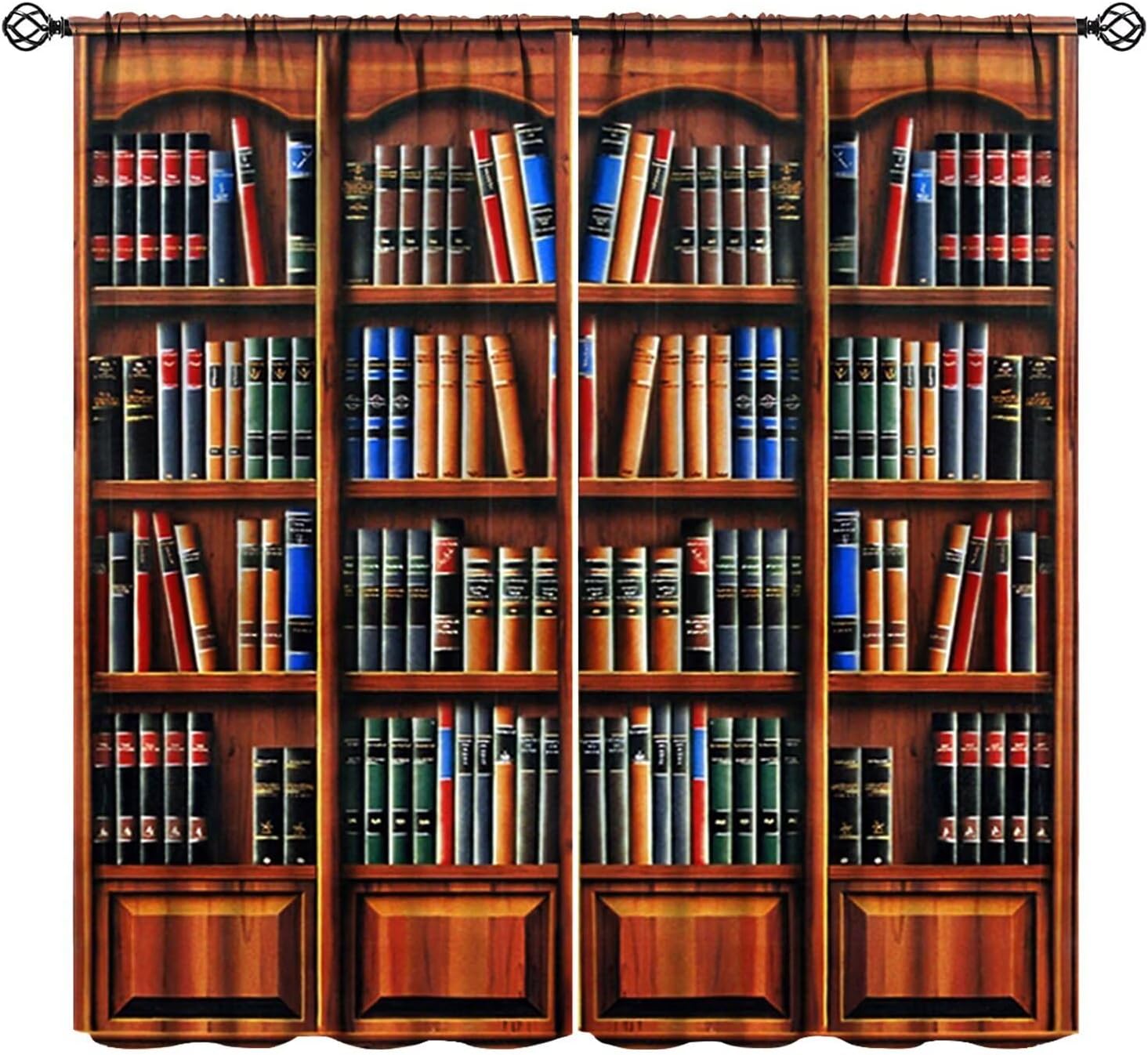 Retro Bookcase Curtains,Vintag - Japanese Lifestyle Books avis et prix